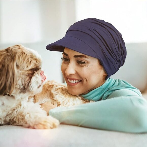 Soft Bamboo Chemo Cap Womens Headwear Full Coverage Comfortable main image 3